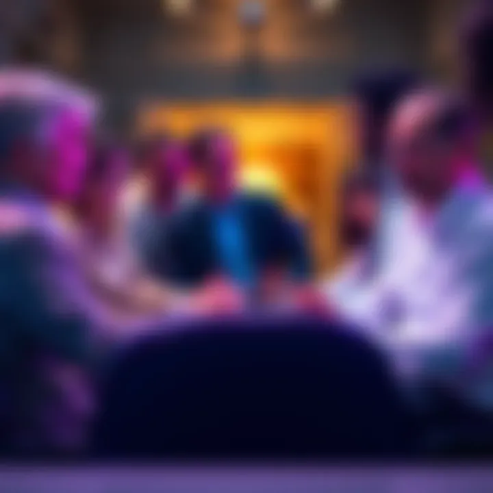 Group of local politicians meeting to discuss recent political changes in the community