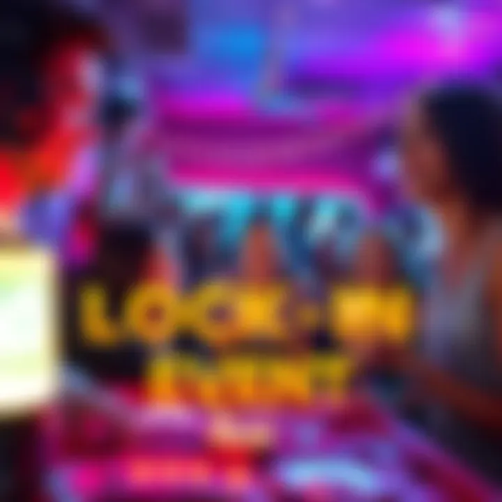 A lively group of people participating in a lock-in event with games and activities