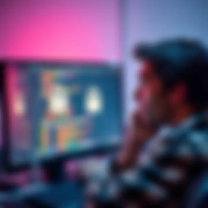 Individual looking stressed at a computer with a locked login screen