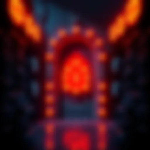 A close-up of a locked door with glowing symbols around it, representing the Arche Trigger challenge