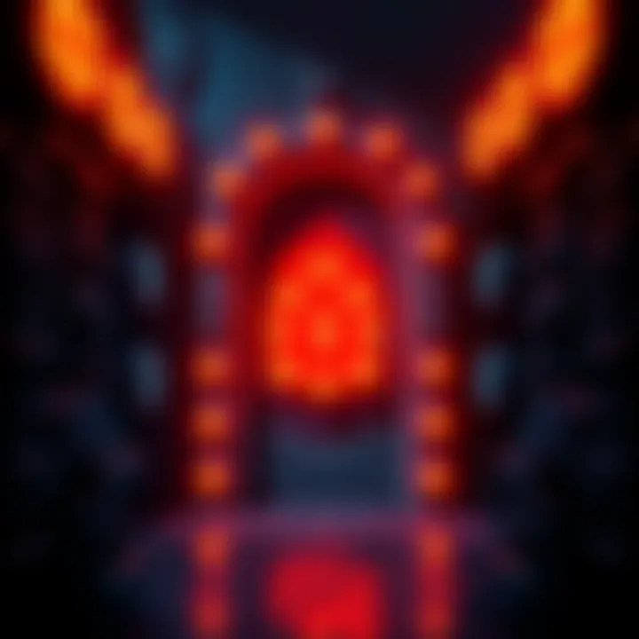 A close-up of a locked door with glowing symbols around it, representing the Arche Trigger challenge