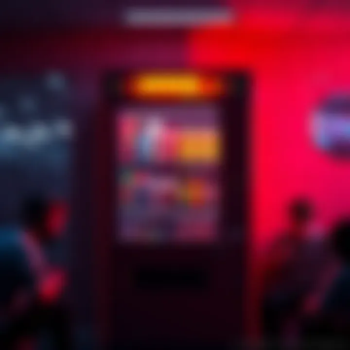 Locked vending machine in Forza A locked vending machine in a Forza game environment, with frustrated gamers in the background expressing their discontent.