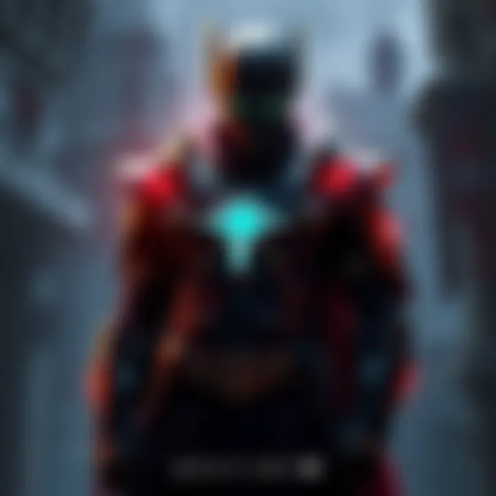 Lodi stands confidently with dark armor and a glowing emblem, hinting at his potential as a future villain in Destiny.