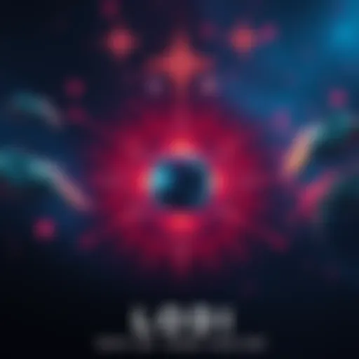 Artwork showing Lodi linked to the Vesper's Host anomaly, with mysterious symbols and a cosmic background