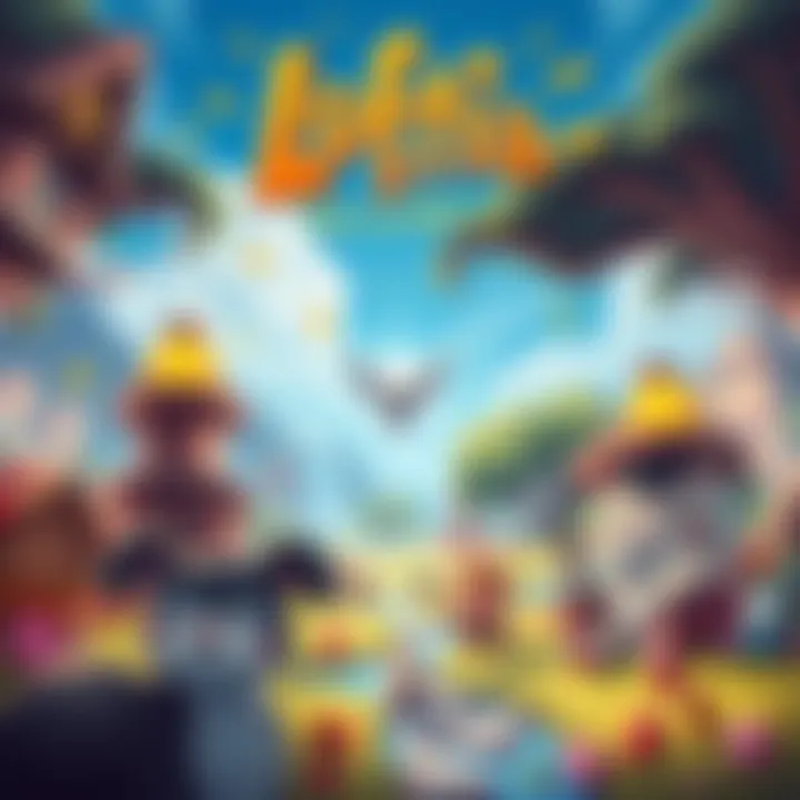 A colorful image showcasing Loftia's game world with cozy characters and nature, promoting the Early Access launch and Steam giveaway