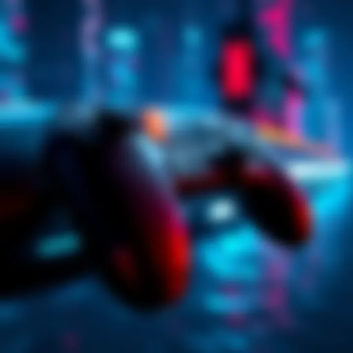 Logitech controller connected to the Titan submarine's technology