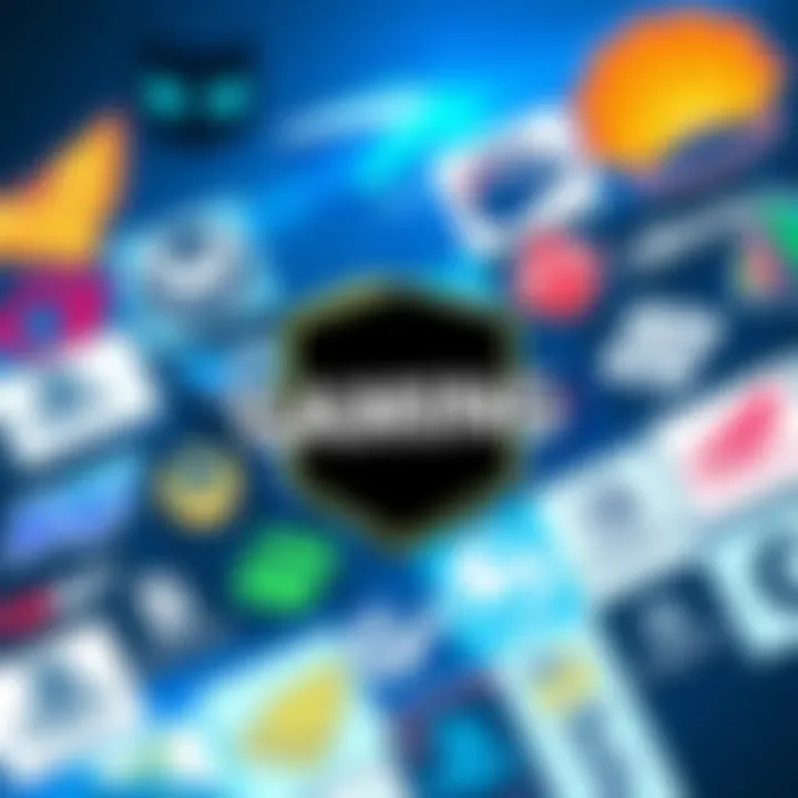 A collage showing the evolution of popular gaming brand logos over the years, highlighting changes in design and style for 2025.