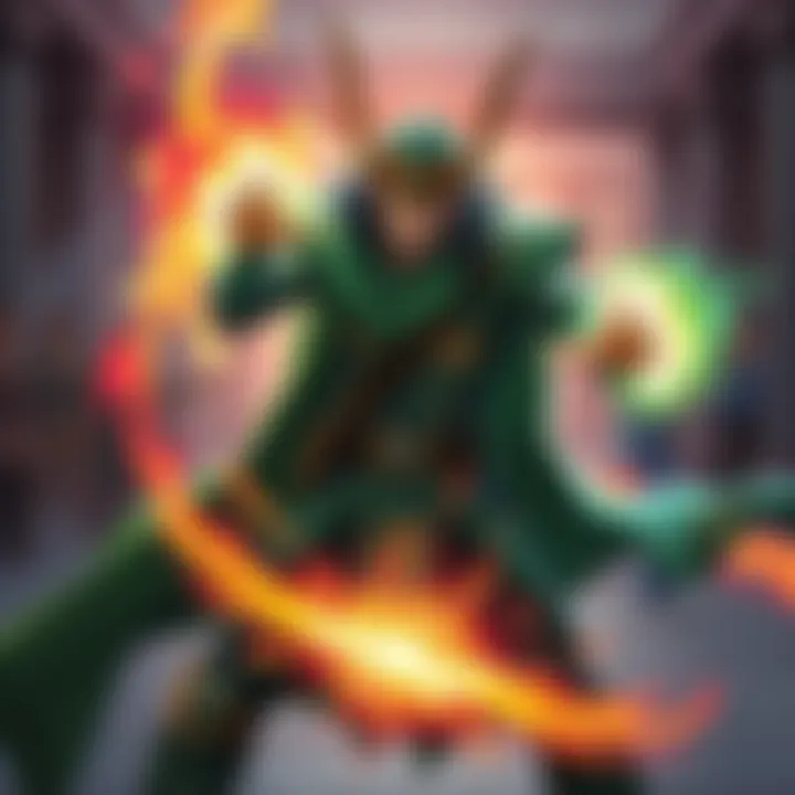 A digital illustration showing Loki casting Radial Disarm, with a visual effect of silencing enemies around him, highlighting the proposed changes for improved gameplay.