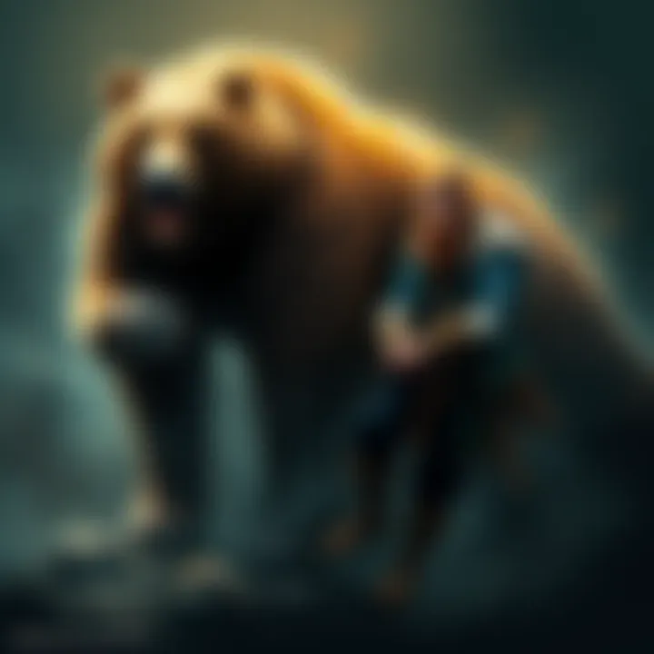 Lone Druid character standing confidently beside his powerful bear, ready for battle