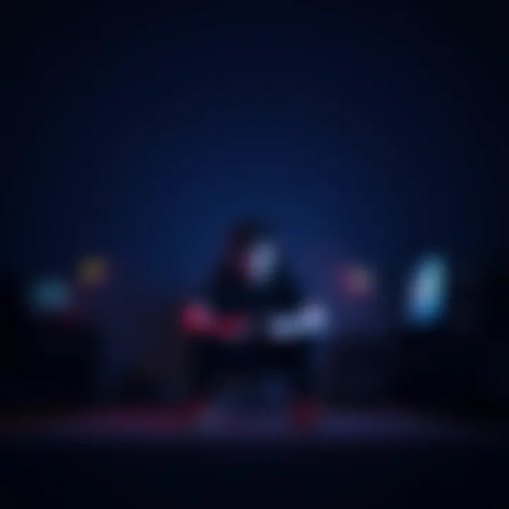 A person sitting alone in a dimly lit room, playing a video game, looking thoughtful and a bit sad