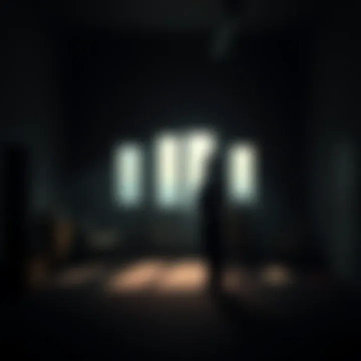 A leader stands alone in a dimly lit room, looking sad and reflective, with empty spaces around him where his crew used to be. He gazes out a window, longing for companionship and support.