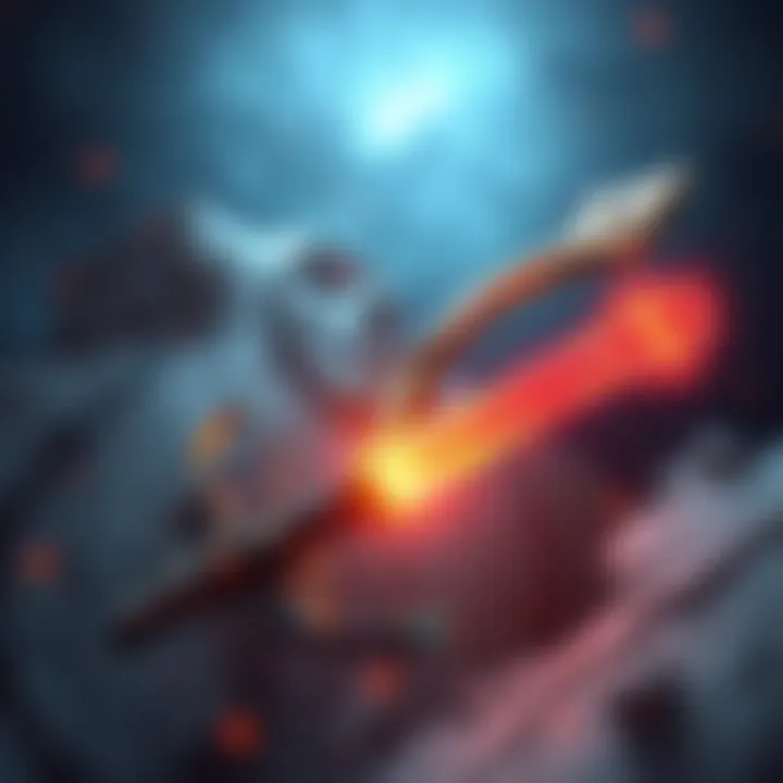 A longbow glowing with magical energy, surrounded by mystical symbols, representing the Pact of the Blade and Hex Warrior abilities.