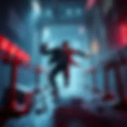 A player showing off their looping skills in Dead by Daylight, dodging a killer while running through an area filled with obstacles.