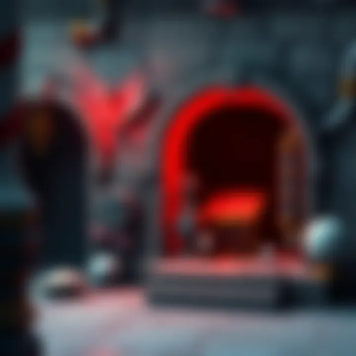 A legendary loot chest hidden behind a wall near ancient A/C units at Isle of Spires Vista Point.