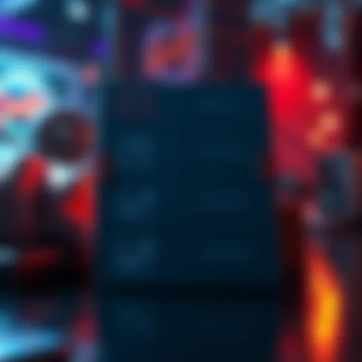 A visual representation of a checklist for tracking loot box items in a video game, showing empty boxes and checkmarks next to various game elements.