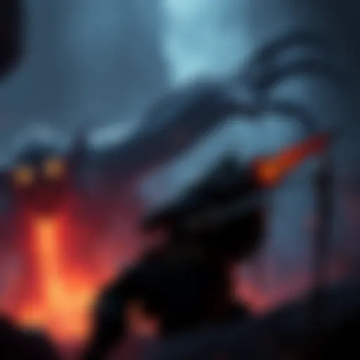 A player character from Lords of the Fallen battling a monster in a dark, fantasy setting with armor and weapons.