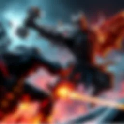 A character in Lords of the Fallen 2 battling a fierce enemy in a dynamic combat scene with vibrant visuals and intense action.