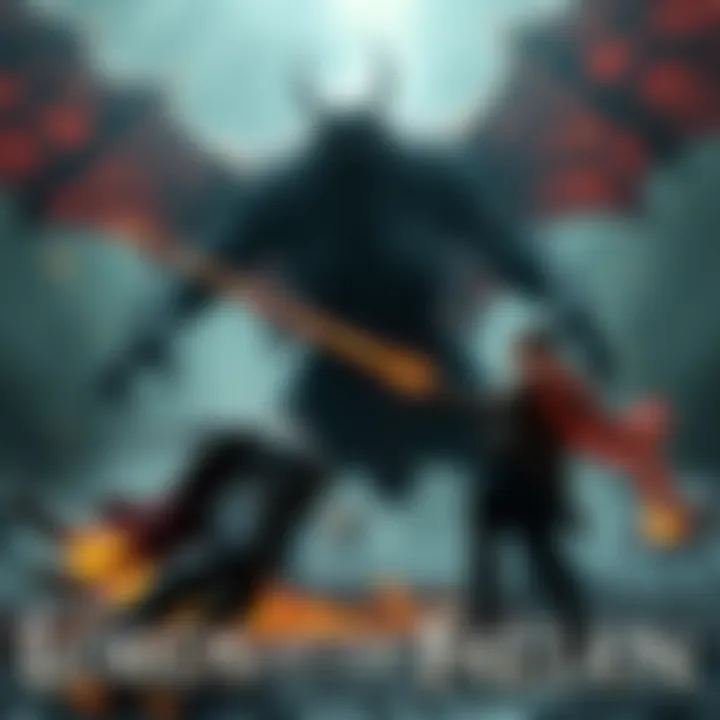 A scene from Lords of the Fallen showing a character battling a familiar monster in a dark fantasy setting