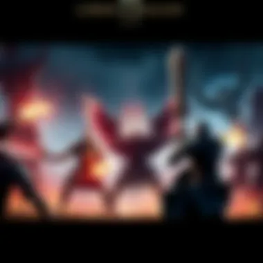 Lords of the Fallen II Gameplay A scene from the gameplay trailer showing an intense battle with characters in detailed armor and magical effects