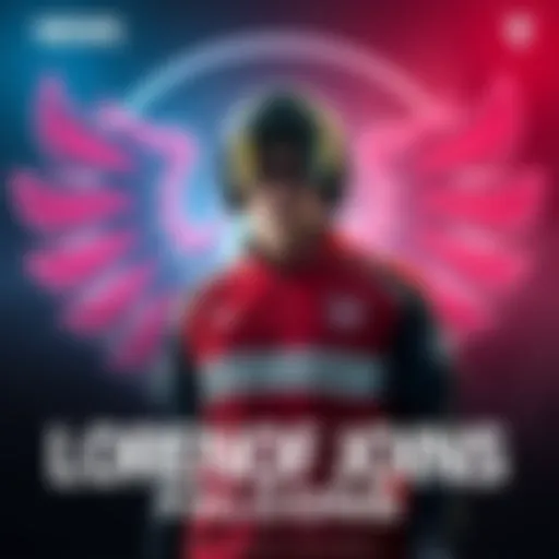 Lorenof Joins Falcons Lorenof in team gear stands with the Falcons logo behind him, ready for PGL Wallachia