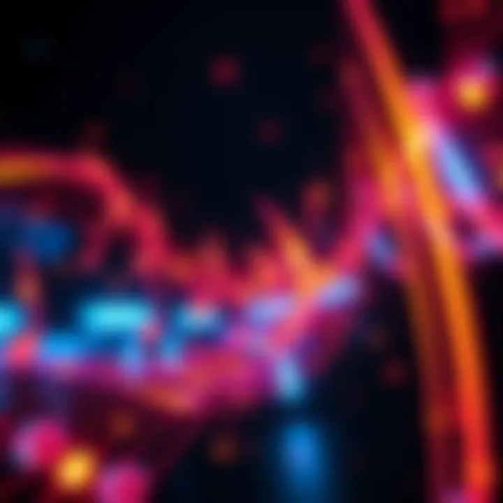Cover art for Lorien Testard's 8-hour soundtrack, featuring abstract music notes and vibrant colors.