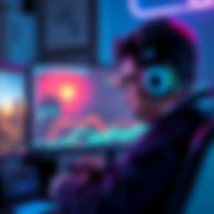 A gamer adjusts settings on the Prism Launcher for lossless scaling in non-Steam games