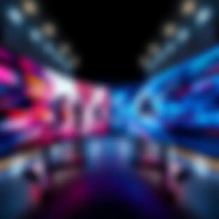 A side-by-side view of two screens: one showing Lossless Scaling technology in action, the other displaying Smooth Motion effects, highlighting their visual differences in gaming and media.