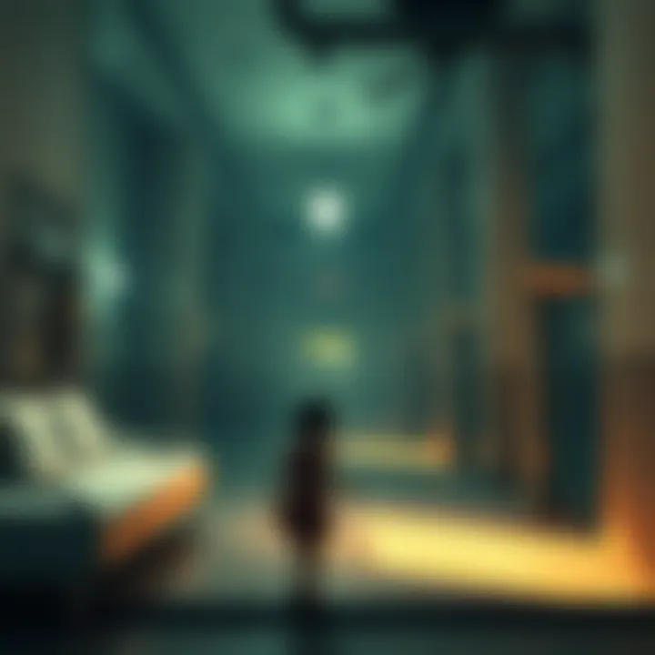 A player searches in BioShock's Medical Pavilion for a missing Little Sister after battling a Big Daddy and rescuing another sister.