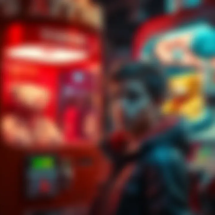 A person looking frustrated while searching for the missing Armoured Shell 2 Tonic near a teddy bear prize machine.