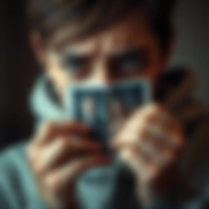 A person looks heartbroken while holding a torn photograph of a couple, symbolizing deception and emotional pain in relationships.