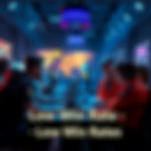 Low Win Rate Strategies A group of gamers discussing strategies in a competitive gaming setting