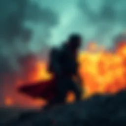 A person stands bravely next to their leader after narrowly escaping a dangerous situation, showing unwavering loyalty.