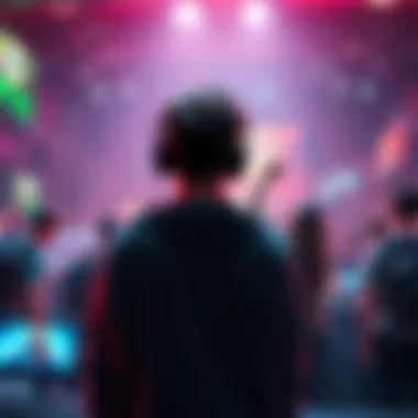 Lucid, a gamer, stands against a backdrop of upset Optic fans expressing their discontent online, showcasing the divide in the gaming community.