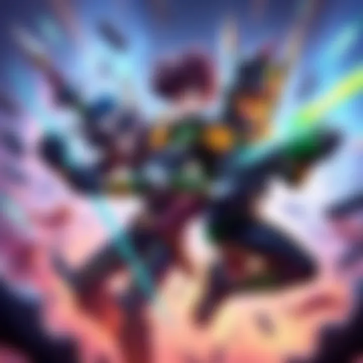 Lucio and Brig supporting each other in a dynamic gameplay scene