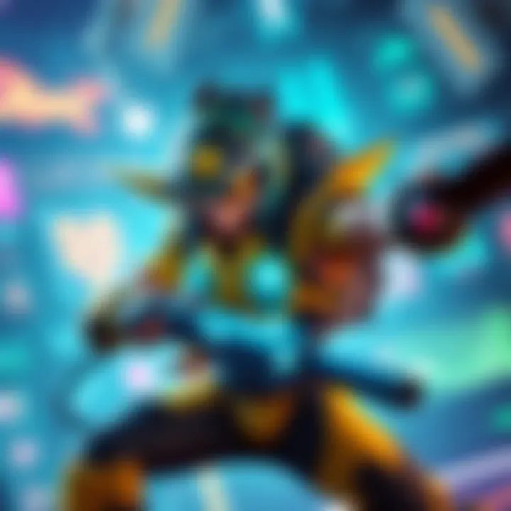 Lucio in Gaming Lucio character in a vibrant gaming environment, showcasing his unique abilities and energetic style.