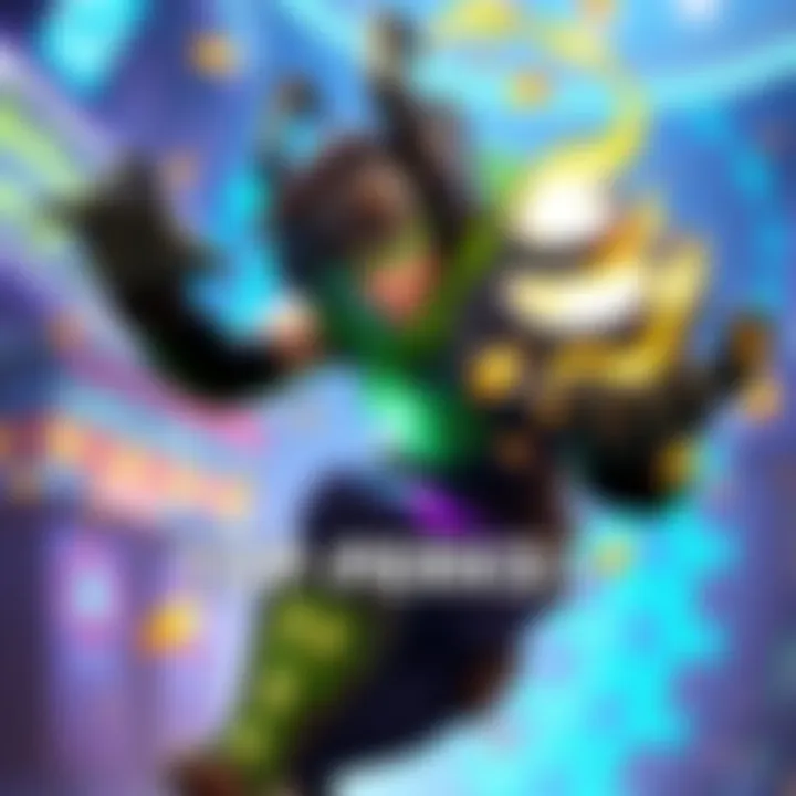 Lucio performs a boost, showcasing his speed and skills with perks in a vibrant game environment