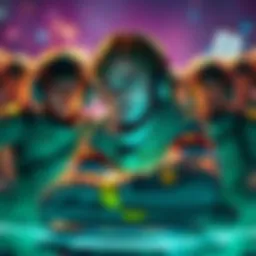 A Lucio player in a competitive game, struggling against a stronger enemy team with teammates giving up in frustration