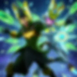 Lucio and Zenyatta in gameplay Lucio using his ultimate ability Beat while Zenyatta activates Trance, showcasing their support roles in a gaming scene.