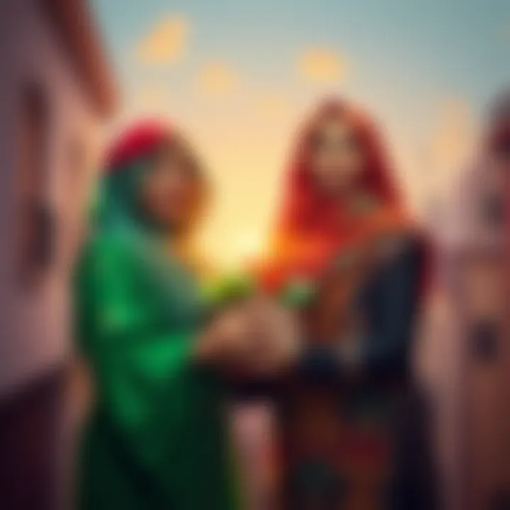 Luciyasa making a charitable donation to support Palestine, showing a gesture of kindness and solidarity.