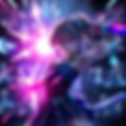 Luna using her ultimate ability in a game, with bright effects and frustrated players in the background