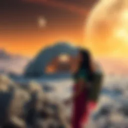 Aditi Amani exploring an abandoned luxury hotel on the moon, facing eerie experiments and challenges.