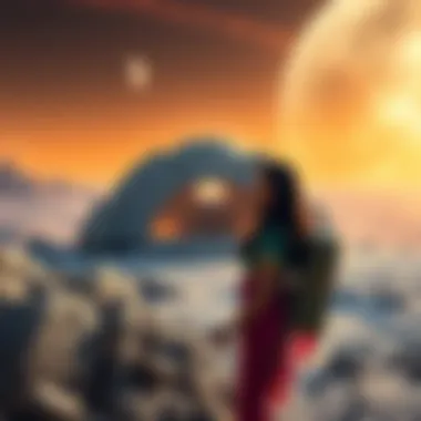 Aditi Amani exploring an abandoned luxury hotel on the moon, facing eerie experiments and challenges.