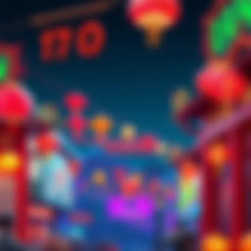 Lunar New Year Decorations in The Old Peace New Lunar New Year decorations displayed in The Old Peace with vibrant colors and festive motifs.