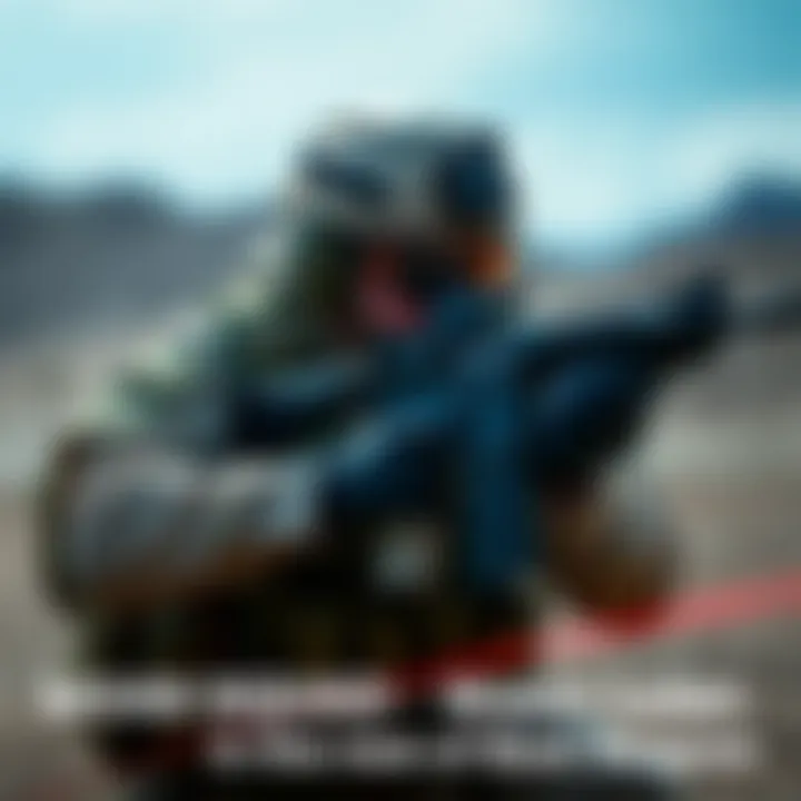 A soldier operating the M249 squad weapon during a training exercise, showcasing its design and functionality.