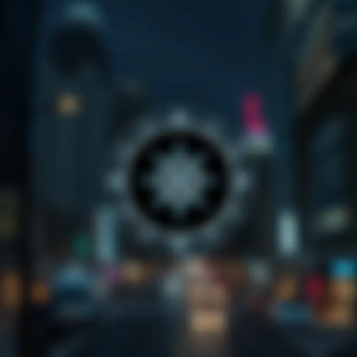 A stylized Maelstrom logo over a dark, urban backdrop of Night City, hinting at political connections and conspiracies.