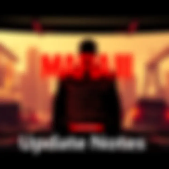 Mafia III: Definitive Edition logo with update details displayed on a gaming screen