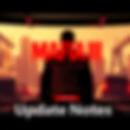 Mafia III Update Announcement Mafia III: Definitive Edition logo with update details displayed on a gaming screen
