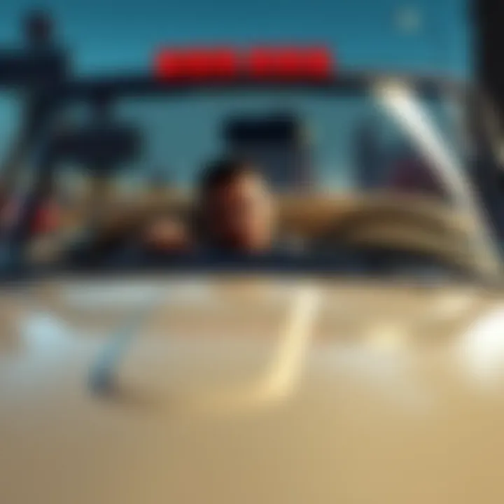 A character driving a classic car in a race during a challenging moment in Mafia: The Definitive Edition.