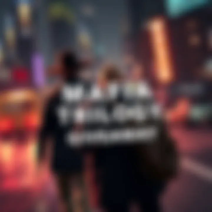 A digital image promoting the Mafia Trilogy giveaway with key codes and gaming graphics.