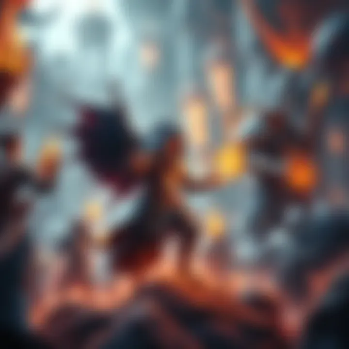 A mage character casting spells in a magical environment, surrounded by defeated bosses, focusing on improving skills and gaining experience.